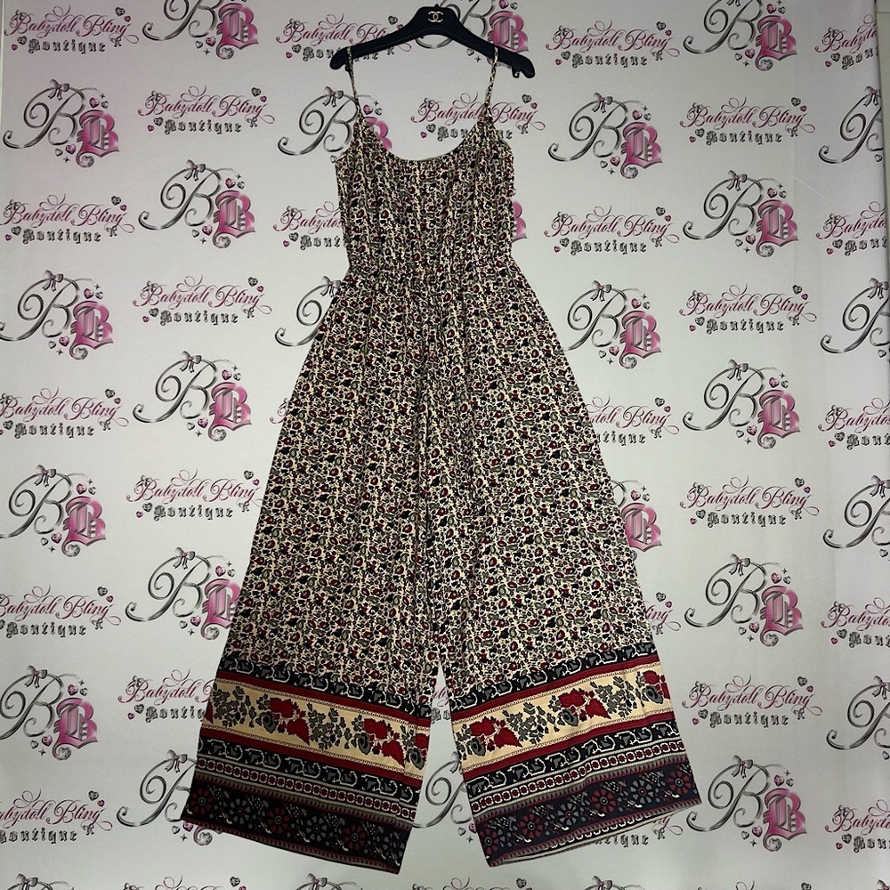 Band of gypsies jumper one piece flare leg onsie suit pants tank top boho